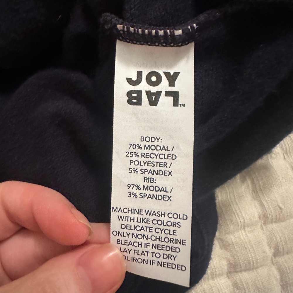 Navy Lace-Up Hoodie - Picture 4 of 5